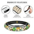 thumbnail image 6 of Kll Car Steering Wheel Cover, Universal 15 Inch, Soft Elastic And Comfortable,Car Accessories Decorations-Colorful Easter Eggs, 6 of 8