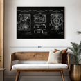 thumbnail image 3 of Elephant Stock Combination Sound And Picture Mechanism Wall Art - Horizontal Canvas Wall Art - Living Room Wall Decor - Patent Canvas - Black And White Decor - 48" x 32", 3 of 8