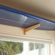 Vagabond Racks Bamboo Surfboard Wall Rack – Horizontal Wall Mount Shelf for Surfboards – Indoor Display Storage, Easy Install, Holds Up to 35 lbs