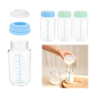 4PCS 10oz Breastmilk Storage Bottle for Milk Cooler 22oz, Breast Milk Cooler Bottles for Fridge Wide Neck Pump Bottles Compatible with Travel Breastfeeding