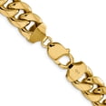 thumbnail image 5 of 14K Yellow Gold 13.2mm Semi-Solid Miami Cuban Chain (26 X 13.2) Made In South Africa bc164-26, 5 of 5