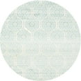 thumbnail image 1 of Ahgly Company Machine Washable Indoor Round Contemporary Light Gray Area Rugs, 5' Round, 1 of 7