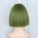thumbnail image 4 of Peluca de cabello humano para mujeres Unique Bargains 12' Claro Verde Bob con gorra, 4 of 6