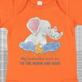 thumbnail image 4 of Inktastic My Godmother Loves Me to the Moon and Back Elephant Family Boys or Girls Baby Bodysuit, 4 of 5