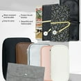 thumbnail image 3 of Aellinatey Modern Brush Carry Case for Makeup Brushes Tool Bag Portable PU Storage Bag, 3 of 18