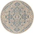 thumbnail image 6 of SAFAVIEH Beach House Jose Geometric Indoor/Outdoor Area Rug Blue/Cream, 6'7" x 6'7" Round, 6 of 11