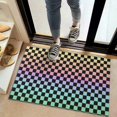 thumbnail image 2 of Gradient Color Checkered Pattern Door Rugs,Washable Non Slip Door Mats Indoor,Decorative Door Mats,Entry Mat Indoor for Entrance,Bedroom,Kitchen,Bathroom,20"x32", 2 of 6