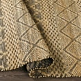thumbnail image 3 of Hauteloom Llanera Jute Living Room, Bedroom Area Rug - Bohemian, Transitional - Tan, Black - 8'10" x 12', 3 of 8