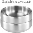 thumbnail image 6 of SANQIAHOME 47oz/8.3" Quality Stainless Steel Salad Bowl 2pcs/set – Double-walled Anti-scald, Dishwasher Safe, Large Serving Bowl for Family & Parties Golden, large-capacity soup bowl, 6 of 10