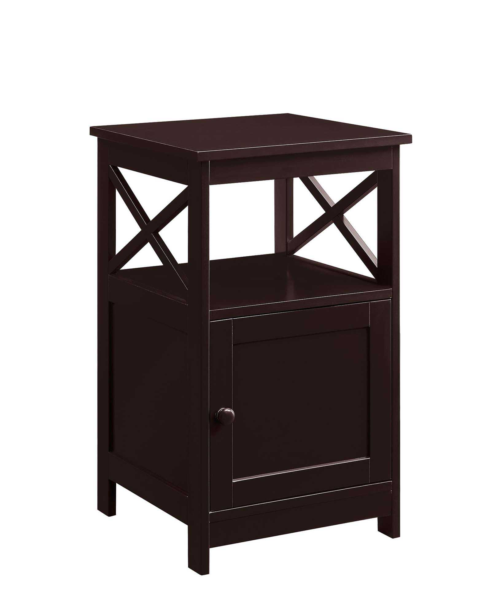Convenience Concepts Oxford End Table with Cabinet - Walmart.com
