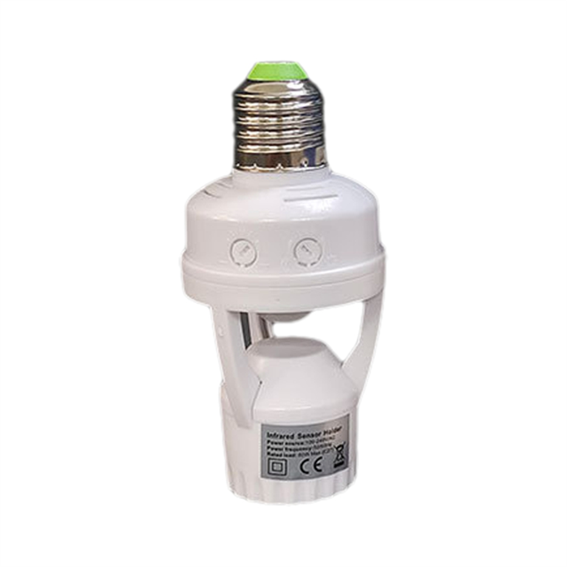 E27 PIR Smart Motion Sensor Light Switch Detector Base Lamp Holder Time Delay Adjust Control Bulb Socket