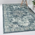 thumbnail image 6 of Luxe Weavers Geometric Southwestern Blue 8x10 Area Rug, Machine-Woven Carpet, 6 of 8