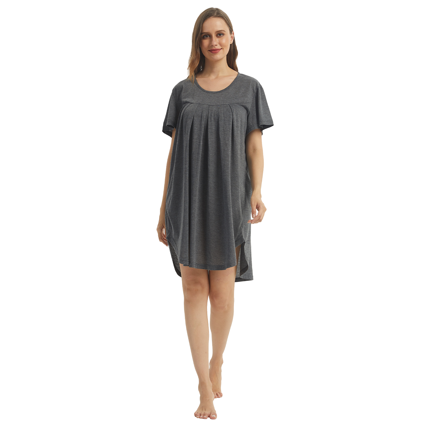 LANBAOSI Tshirt Nightgowns for Women Soft Night Dress Summer Sleep