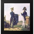 thumbnail image 2 of Carle Vernet 12x12 Black Modern Wood Framed Wall Art Titled - French Army, Artilleurs, 2 of 5