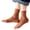 Brown, variant on Girls Cotton Socks, Casual Solid Color Stretchable Soft Kids Crew Socks Hot Pink Size 6-8T