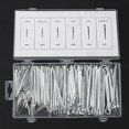 thumbnail image 3 of Hilitand Iron Cotter Pin, Easy To Store Cotter Pin Assortment, Fastener Galvanized Processing 144Pcs Convenient To Use Mechanical Fastener For Industrial Mechanical, 3 of 8