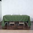 thumbnail image 2 of BalsaCircle 6 Pieces 60" x 126" Moss Green Rectangle Polyester Tablecloths Table Cover Linen, 2 of 7