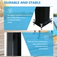 thumbnail image 6 of Outsunny 7' Outdoor Solar Heated Shower with 360 Rotating Rainfall and Handheld Head, Adjustable Foot Shower Faucet , 9.2 Gallons for Backyard Pool, 6 of 9