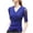 Dark Blue, variant on Satin Slik Long Sleeve Tops for Women Y2k Solid Color Tunic Tops V neck Blouse Casual T shirts Black L