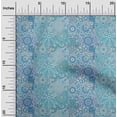 thumbnail image 2 of oneOone Cotton Cambric Light Blue Fabric Asian Mosaic Floral Fabric For Sewing Printed Craft Fabric By The Yard 42 Inch Wide, 2 of 4