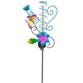 thumbnail image 1 of Indicador De Lluvia Solar Luz Al Aire Libre Con Energía Solar Led Iluminado Metal Flor De Mariposa Indicador De Lluvia Estaca De Jardín Speravity HA035788-00, 1 of 6