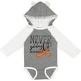 thumbnail image 3 of Inktastic Never Giving Up Limb Loss Awareness Orange Ribbon Boys or Girls Long Sleeve Baby Bodysuit, 3 of 5