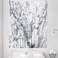 thumbnail image 1 of Abstract Tapestry, Murky Marble Rock Motifs with Fractal Abstract and Print, Fabric Wall Hanging Decor for Bedroom Living Room Dorm, 5 Sizes, Grey White, by Ambesonne, 1 of 1