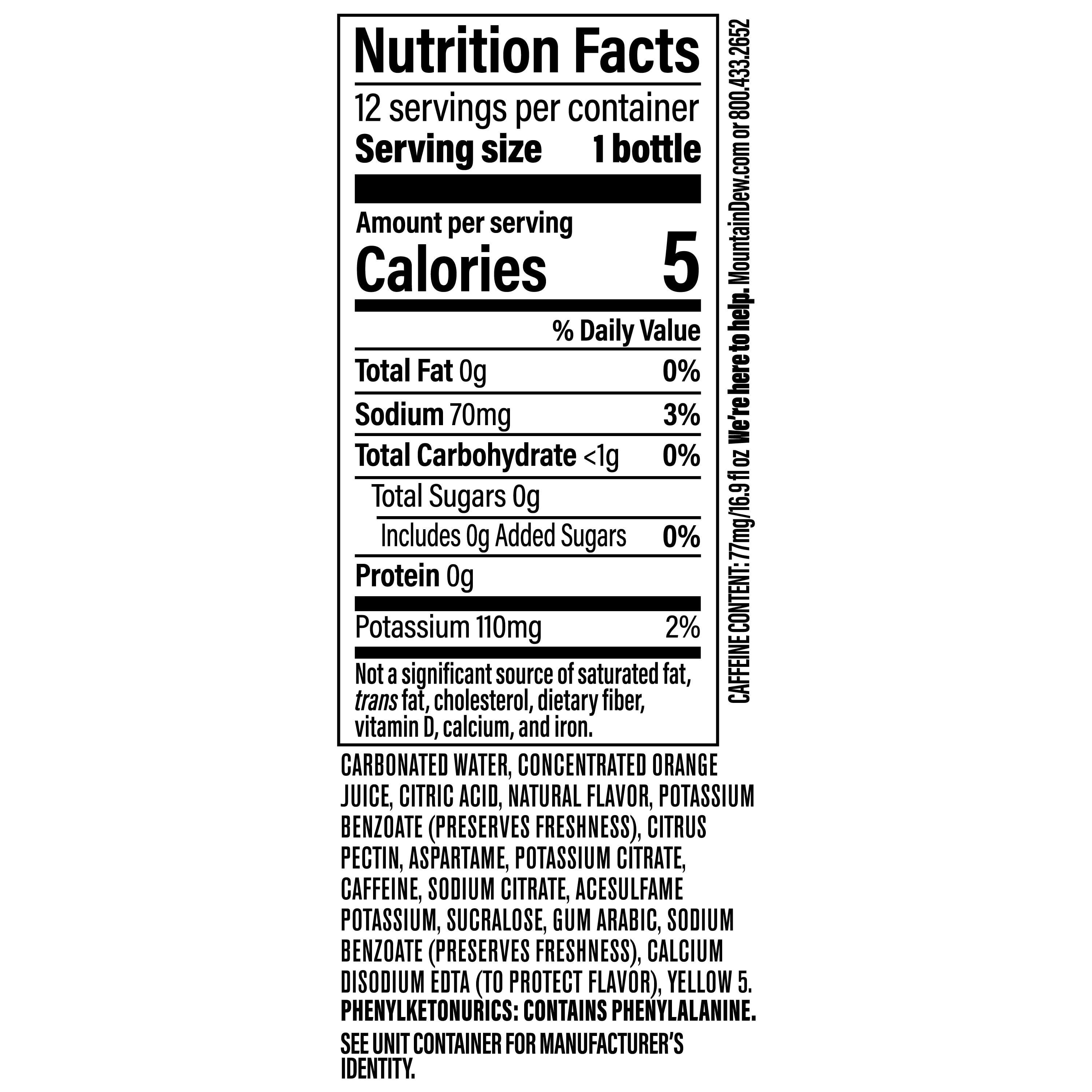 (2 pack) Diet Mountain Dew Soda Pop, 16.9 fl oz , 12 Pack Plastic Bottles