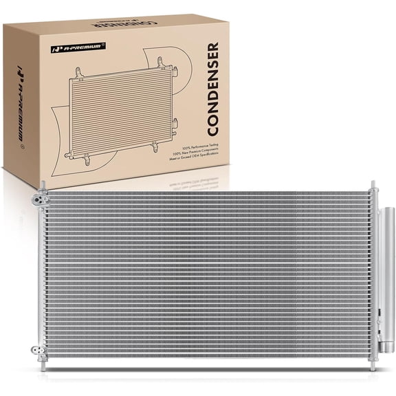 A-Premium Air Conditioning A/C Condenser Compatible with 2013-2017 Honda Accord 2.4L 3.5L, Replace# 80110T2FA01