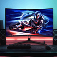 thumbnail image 4 of CRUA 32" Curved Gaming Monitor,180Hz QHD(2560 * 1440P) VA Screen, 1800R Monitors, Support FreeSync, 120% sRGB, Low Blue Light, with HDMI/DisplayPort, Support Wall Mount- Black, 4 of 7