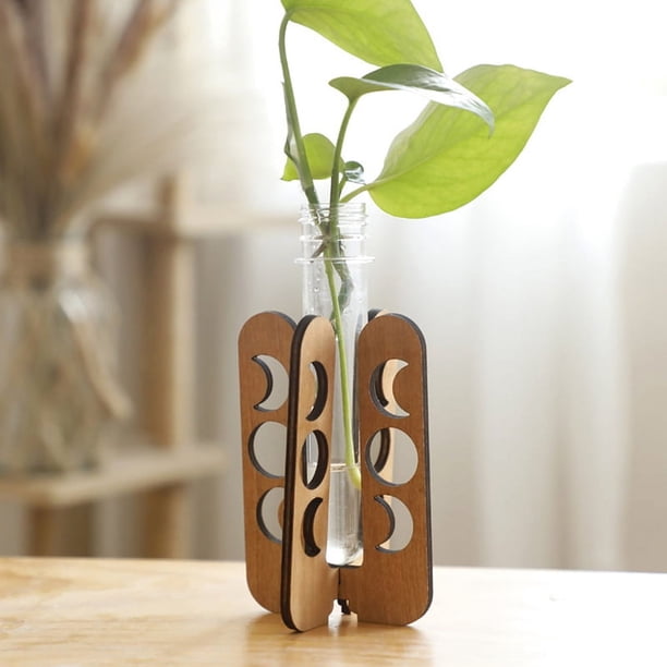 Estante de Madera Maciza para Plantas, Tubo Reproductivo de Plantas, Mesa de Escritorio de Madera, DecoracióN del Hogar A