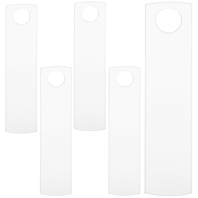 FUTUREORYY 5Ud Placas Transparentes Para Etiquetas De Vasos Sublimados Con DIY Fácil