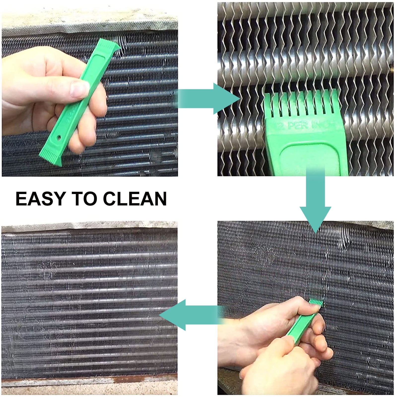 Frcolor 6pcs Air Conditioner Fin Combs Air Conditioner Fin Combing Tools Radiator Cleaning Tools