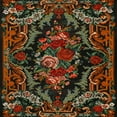 thumbnail image 1 of Ahgly Company Indoor Square Traditional Blood Night Red Area Rugs, 6' Square, 1 of 6