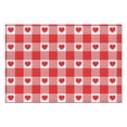 thumbnail image 4 of Napperon à Carreaux Vichy Rouge Napperon de Table Coloré à Carreaux Vichy Rouge Napperons de Table à Manger pour Thés Décorations de Mise de Table de Souper-Love 4 Pcs, 4 of 7