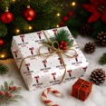 thumbnail image 4 of Custom Christmas Wrapping Paper, Personalized Wrapping Paper Rolls with Santa Claus Gingerbread Christmas Tree, 4 of 8