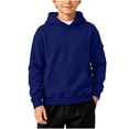 thumbnail image 2 of Vmberlty Hoodies for Boys Solid Color Casual Hooded Sweatshirts with Pockets Long Sleeve Loose Oversized Style Fashion Daily Sportswear for Teen Boys, 2 of 6