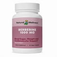 thumbnail image 4 of Natural Wellness Berberine 1000mg - Premium Berberine HCL 1000mg - Supports Glucose and Lipid Metabolism - Healthy Weight Management - 60 Vegan Capsules: 30-Day Supply, 4 of 5