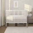 thumbnail image 6 of Dream On Me Full Size 2-in-1 Folding Stationary Side Crib, Locking Wheels, White, 6 of 11