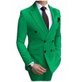 thumbnail image 1 of Mens Beige Slim Fit Double Breasted Casual Tuxedo Suit 2 Piece Set Model GS059, 1 of 8