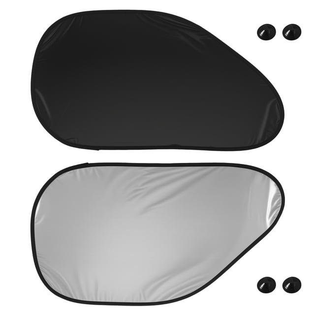 2pcs Auto ventana lateral color negro plata