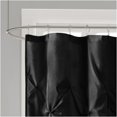thumbnail image 2 of JERFIT Black Tufted Semi-Sheer Shower Curtain, 72x72 Inch Lightweight Polyester Bathroom Decor with Button Holes, Water Resistant, Machine Washable, 2 of 4