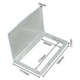 thumbnail image 2 of Bathroom Wall Switch Cover Reversible for Type 86 Double Socket Thin Waterproof Clear, 2 of 10