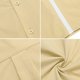 thumbnail image 4 of Blusa y camisa de manga corta con cuello vuelto para hombre, cárdigan informal con botones, blusa de manga corta con cuello vuelto, blusas de poliéster para hombre, 4 of 7