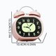 thumbnail image 3 of Reloj despertador clásico curvo con esfera visible de baja luz, a pilas, disponible en múltiples colores, diseño compacto para uso en dormitorio, escritorio, oficina, residencia estudiantil y hogar., 3 of 6