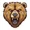 1pcs, variant on Grizzly Bear Head Vinyl Decal Sticker