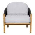 thumbnail image 5 of Olurrisa Outdoor Wood Club Chair, Dark Gray Rope with Gray Cushion, Set of 2, 5 of 8