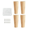 thumbnail image 2 of 4 Uds patas de muebles de maciza, patas de gabinetes, reemplazo de patas de , patas de muebles para sofá/salón/silla/escritorio/patas de 18 cm Gloria Patas de repuesto para sofá, 2 of 9