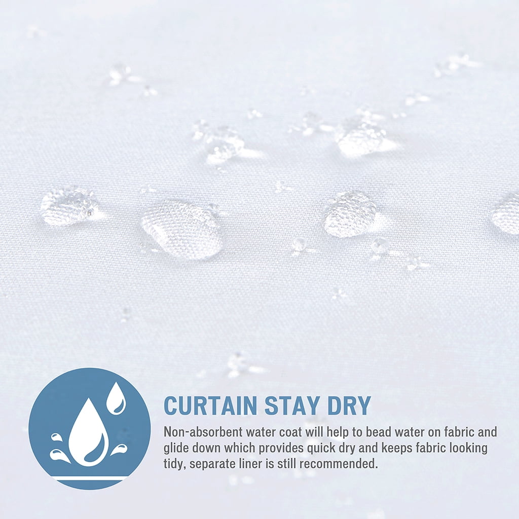 MAYEERTY Burnout Printed Shower Curtain, Grey Floral Bathroom Shower Curtains