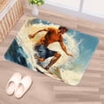 thumbnail image 5 of Surf Non-Slip Polyester Indoor Mat Door Rug Machine Washable Indoor Rugs, 5 of 6